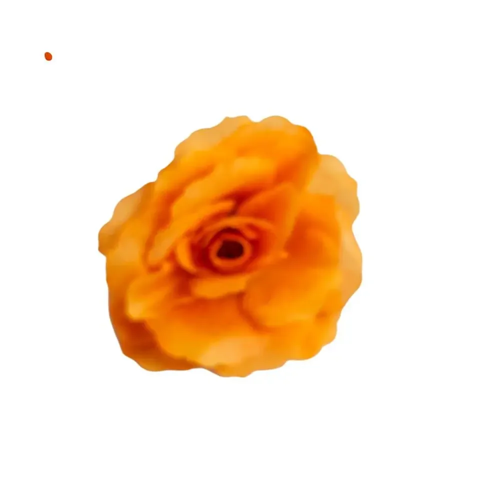 44 Orange Silk Rose Heads 2.5in Artificial Flower Wedding Craft DIY Floral Decor